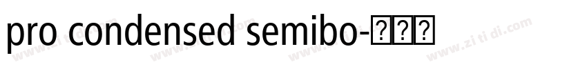 pro condensed semibo字体转换
